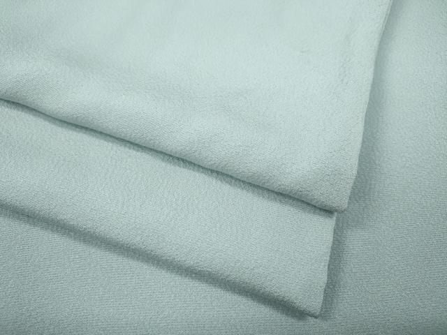 平和屋着物●上質な色無地　藍白色　正絹　逸品　CABG5509ut