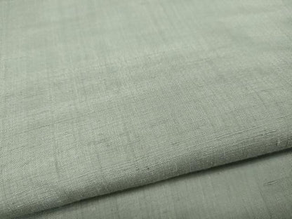 平和屋着物●結城紬　柳鼠色　証紙付き　正絹　逸品　CABG5513ut