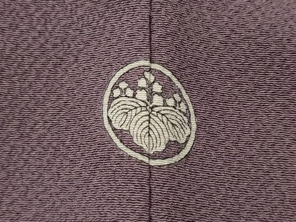 平和屋着物●ファッションデザイナー 花井幸子　色無地　霞地紋　浅紫色　正絹　逸品　CABG5515ut