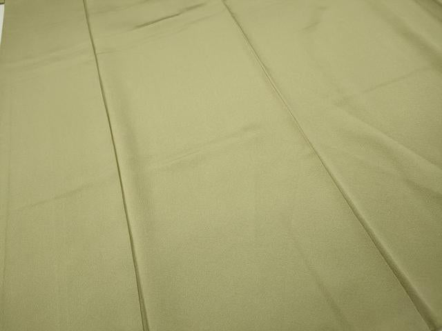 平和屋着物●上質な色無地　蒸栗色　正絹　逸品　CABG5516ut