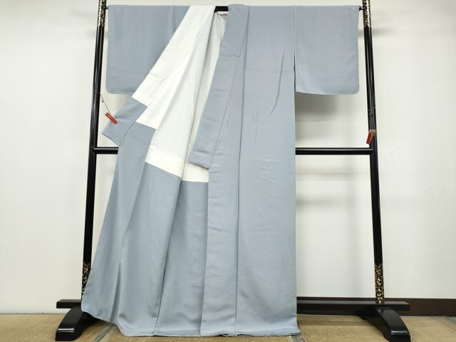 平和屋着物●本草木染作家　瑞寶　色無地　淡藤色　ロング丈　正絹　逸品　CABG5520ut
