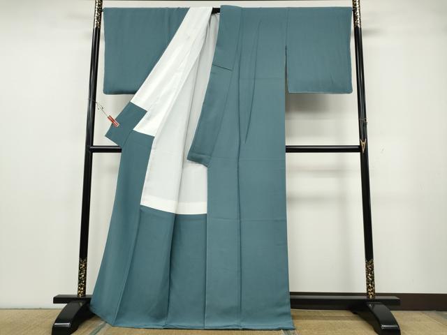 平和屋着物●上質な色無地　浅縹色　正絹　逸品　CABG5522ut