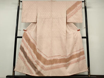 平和屋着物●訪問着　絞り　刺繍　吉祥花文　金彩　正絹　逸品　CABG5526ut