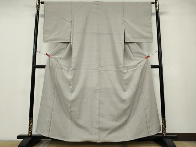 平和屋着物●本塩沢　十字絣　正絹　逸品　CABG5527ut