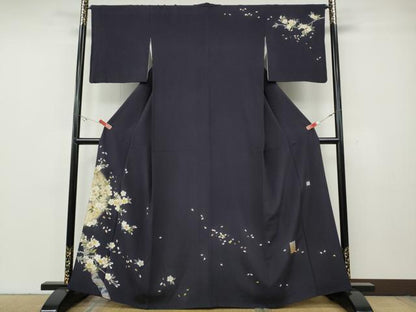 平和屋着物●訪問着　作家物　枝桜文　金彩　正絹　逸品　CABG5529ut