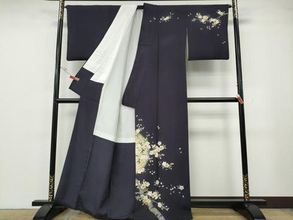 平和屋着物●訪問着　作家物　枝桜文　金彩　正絹　逸品　CABG5529ut