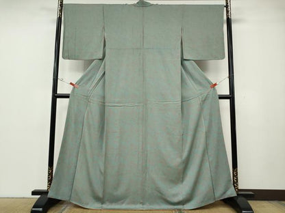 平和屋着物●上質な小紋　ふくら雀　正絹　逸品　CABG5532ut