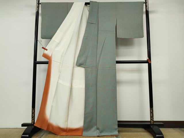 平和屋着物●上質な小紋　ふくら雀　正絹　逸品　CABG5532ut