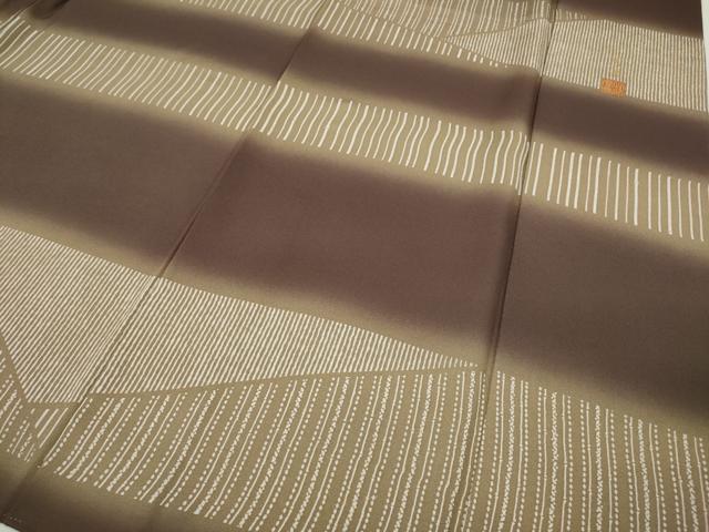 平和屋着物●訪問着　作家物　横段吉祥文　暈し染め　金彩　正絹　逸品　CABG5534ut