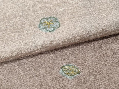 平和屋着物●訪問着　作家物　刺繍　霞舞花文　暈し染め　金糸　正絹　逸品　CABG5537ut