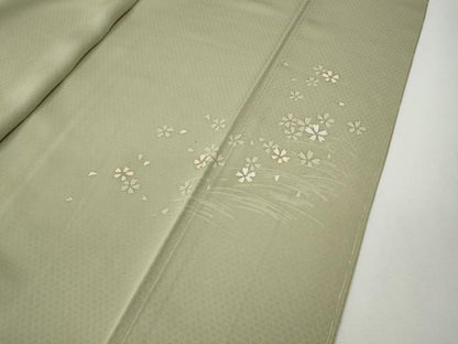 平和屋着物●訪問着　作家物　舞花文　金銀彩　正絹　逸品　未使用　CABG5545ut