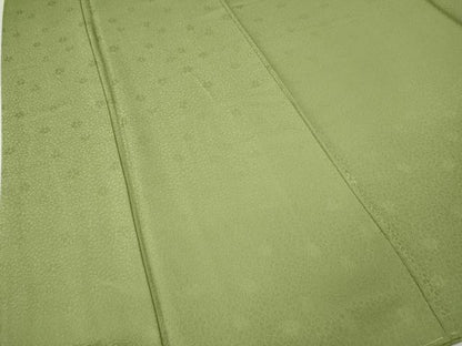 平和屋着物●上質な色無地　舞桜地紋　若菜色　そごう扱い　正絹　逸品　CABG5551ut