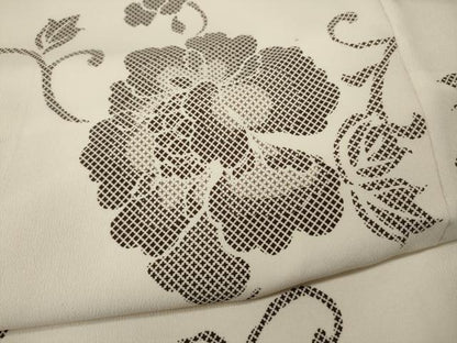 平和屋着物●小紋　花唐草文　洗える着物　CABG5564ut
