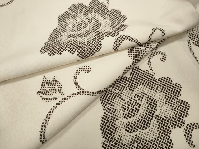 平和屋着物●小紋　花唐草文　洗える着物　CABG5564ut
