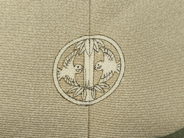 平和屋着物●京加賀糸目友禅作家　山崎巌　訪問着　蔦の葉花文　大丸扱い　正絹　逸品　CABG5569ut