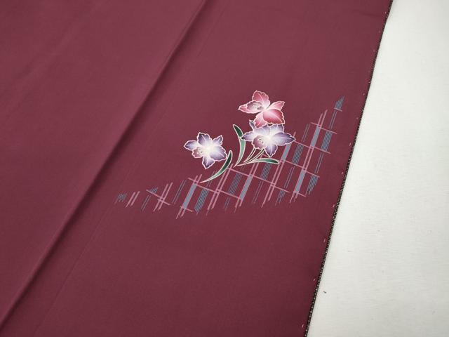 平和屋着物●本場大島紬　9マルキ　泥染め　吉祥花間道　永長織物謹製　やまと誂製　証紙付き　正絹　逸品　CABG5576ut