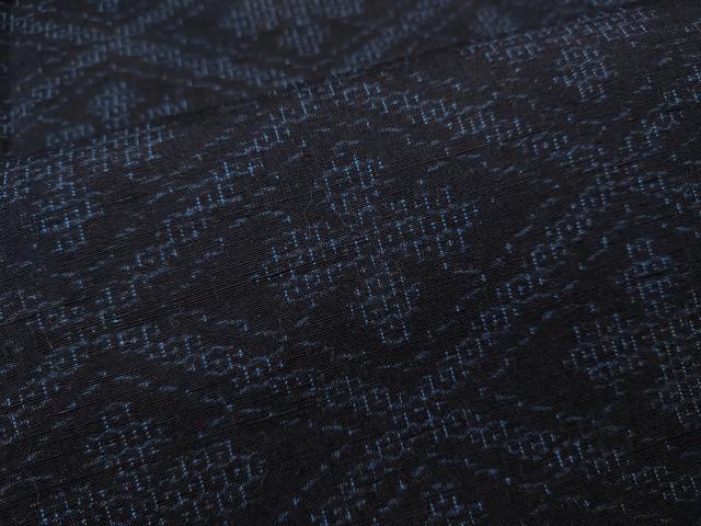 平和屋着物●結城紬　80亀甲　菱花文　正絹　逸品　未使用　CABG5578ut