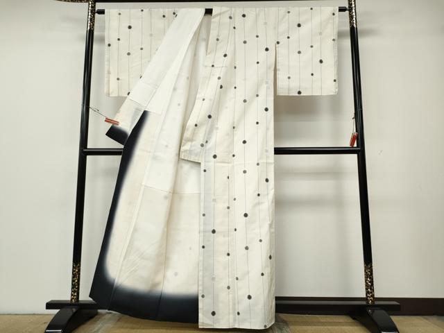 平和屋着物●上質な紬　大小丸間道　正絹　逸品　CABG5580ut