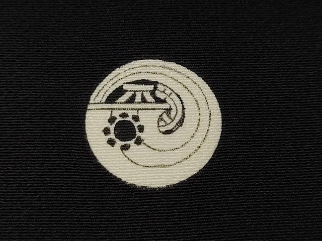 平和屋着物●豪華黒留袖　作家物　駒刺繍　風景草花文　金銀彩　正絹　逸品　未使用　CABG5582ut