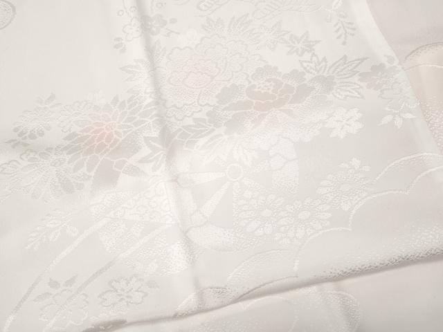 平和屋着物●振袖用長襦袢　無双仕立て　雲重ね花車地紋　暈し染め　洗える着物　CABG5584ut