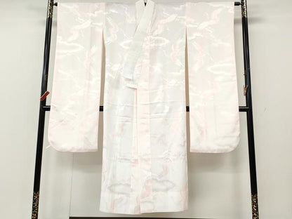 平和屋着物●振袖用長襦袢　無双仕立て　飛鶴地紋　暈し染め　洗える着物　CABG5585ut