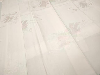 平和屋着物●長襦袢　袷　几帳花地紋　暈し染め　正絹　逸品　CABG5586ut