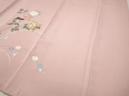 平和屋着物●訪問着　枝花文　暈し染め　金彩　正絹　逸品　CABG5587ut