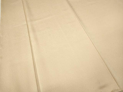平和屋着物●上質な色無地　紗綾形地紋　肌色　正絹　逸品　CABG5599ut