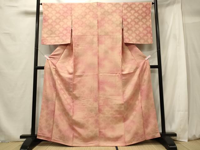 平和屋着物■上質な小紋 青海波地紋 暈し染め 正絹 逸品 CABG5601oy