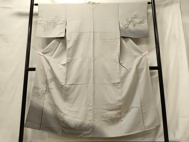 平和屋着物■訪問着　刺繍　枝花文　暈し染め　金糸　正絹　逸品　CABG5604oy