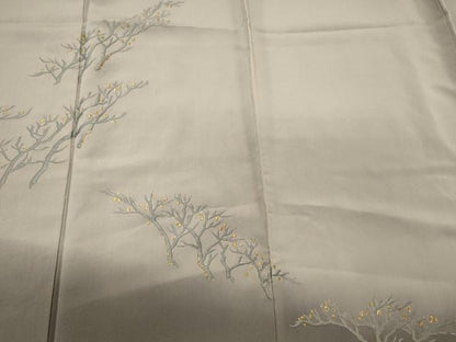 平和屋着物■訪問着　刺繍　枝花文　暈し染め　金糸　正絹　逸品　CABG5604oy