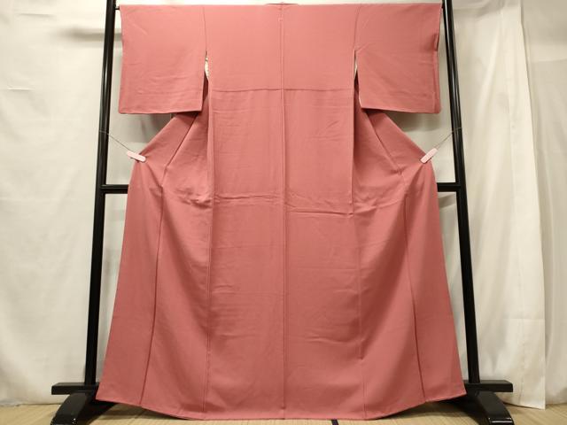 平和屋着物■上質な色無地　薄紅色　正絹　逸品　CABG5606oy
