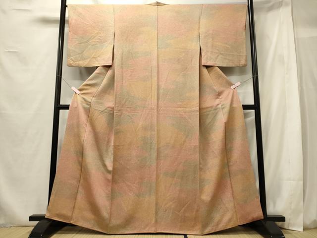平和屋着物■上質な小紋 霞文 暈し染め 正絹 逸品 CABG5608oy