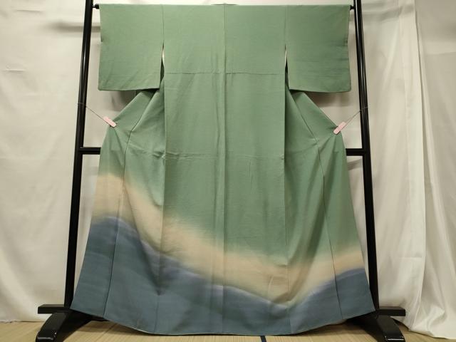 平和屋着物■色留訪問着　霞文　暈し染め　正絹　逸品　CABG5622oy