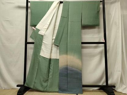 平和屋着物■色留訪問着　霞文　暈し染め　正絹　逸品　CABG5622oy