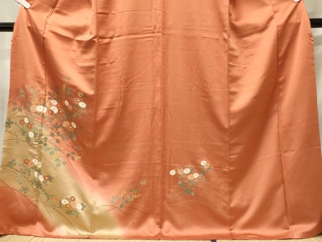 平和屋着物■訪問着　菊　暈し染め　金彩　正絹　逸品　CABG5623oy