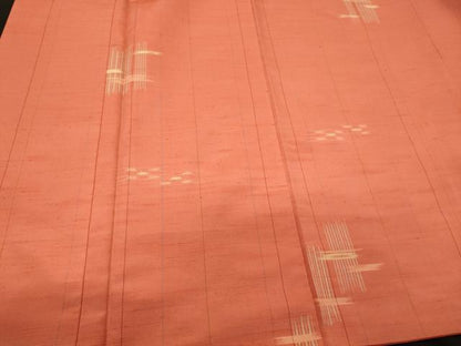 平和屋着物■上質な紬　幾何学文　正絹　逸品　CABG5632oy