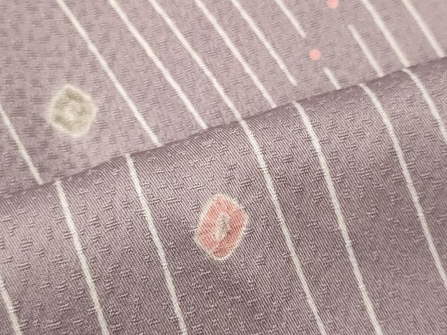 平和屋着物■上質な小紋　絞り　流線文　正絹　逸品　未使用　CABG5634oy