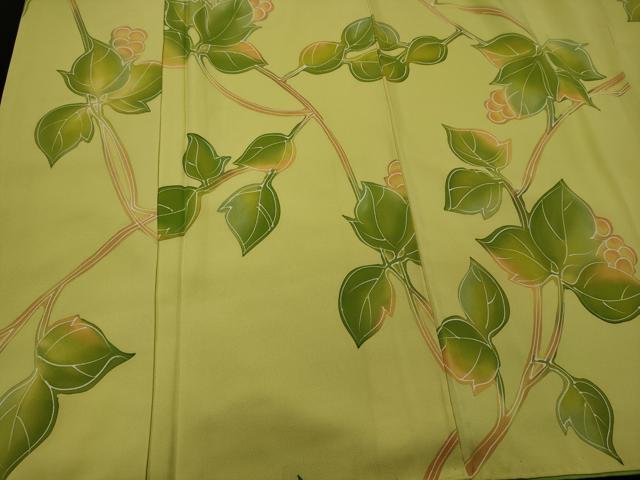 平和屋着物□上質な小紋 南天文 暈し染め 正絹 逸品 未使用