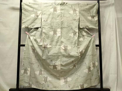平和屋着物■上質な紬 鉾 正絹 逸品 CABG5653oy