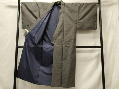 平和屋着物■男性　紬　120亀甲　亀甲文様　正絹　逸品　CABG5667oy