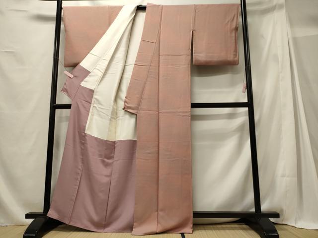 平和屋着物■上質な小紋 作家物 霞文 暈し染め 正絹 逸品 CABG5669oy