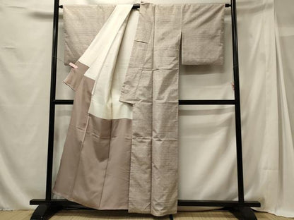 平和屋着物■上質な紬 霞文 正絹 逸品 CABG5670oy