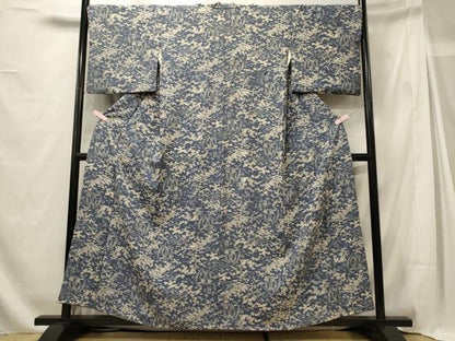 平和屋着物■上質な小紋 渡橋草花松文 正絹 逸品 CABG5674oy