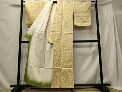 平和屋着物■上質な小紋　楓文　正絹　逸品　未使用　CABG5679oy