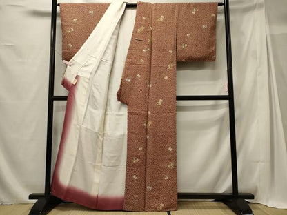 平和屋着物■上質な小紋 鼓 金彩 正絹 逸品 未使用 CABG5683oy