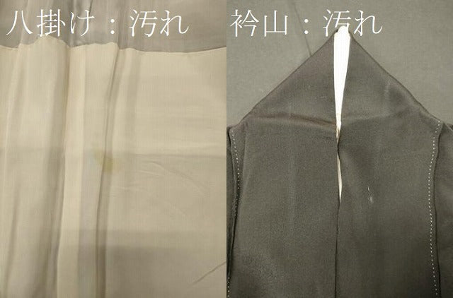 平和屋着物■豪華黒留袖　風景飛鶴花松文　金彩　正絹　逸品　CABG5711oy