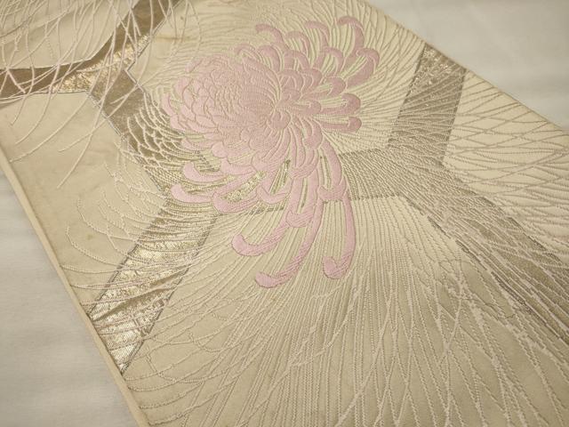 平和屋着物◎六通柄袋帯 唐織 乱菊 金銀糸 正絹 逸品 CABG5788oy