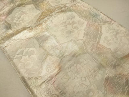 平和屋着物◎六通柄袋帯　花丸文　正絹　逸品　CABG5828oy
