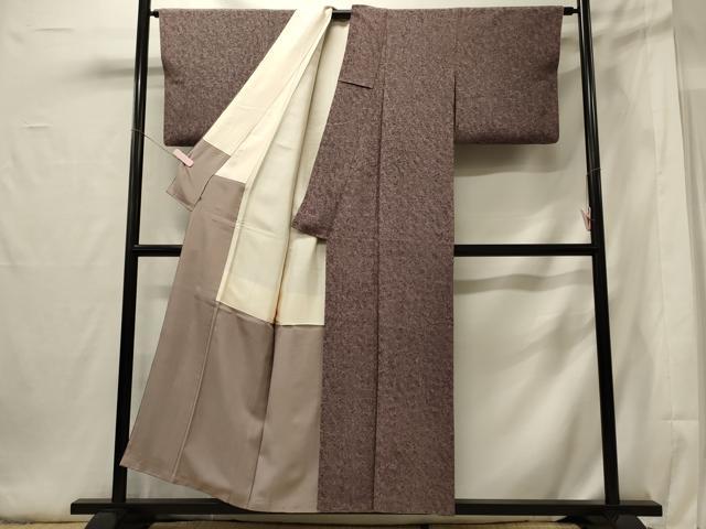 平和屋着物■上質な小紋 霞文 三越扱い 正絹 逸品 未使用 CABG5873oy